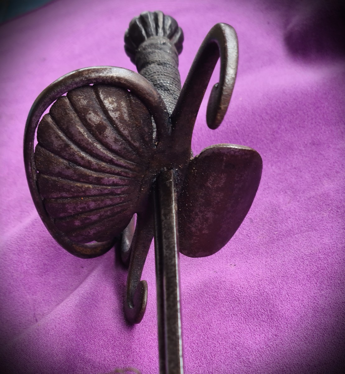 Rapière germanique 17ème monture atypique-photo-3