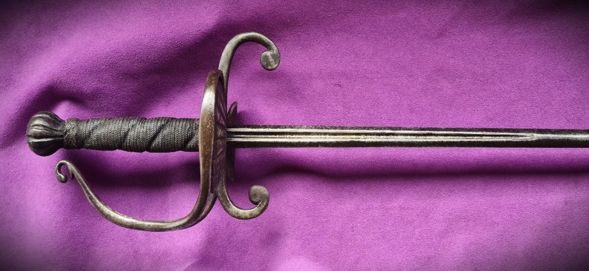 Rapière germanique 17ème monture atypique-photo-7