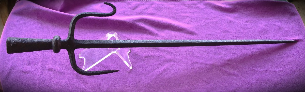 Very Large Hooked Corseque Known As "saquebute" 16th Century-photo-4