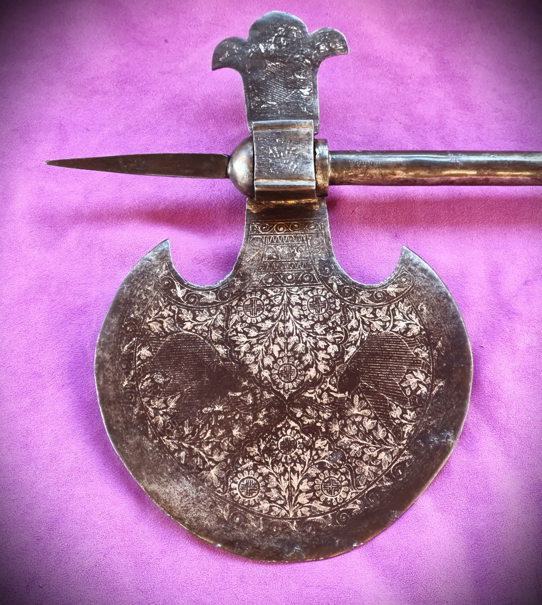 Large War Axe, India, 19th Century-photo-3