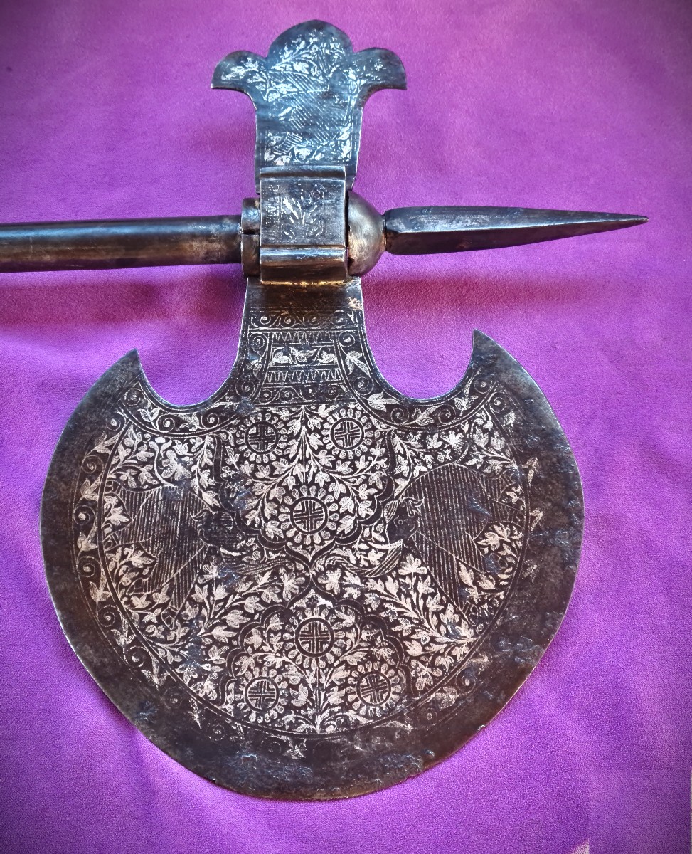 Large War Axe, India, 19th Century-photo-4