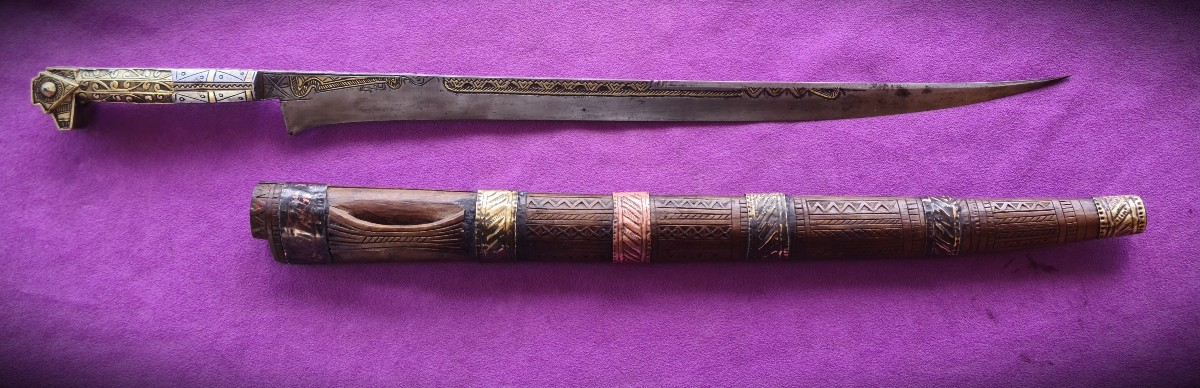 Large, High-quality Flissa Dagger, Kabylie, 19th Century -photo-3