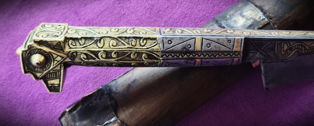 Large, High-quality Flissa Dagger, Kabylie, 19th Century -photo-3