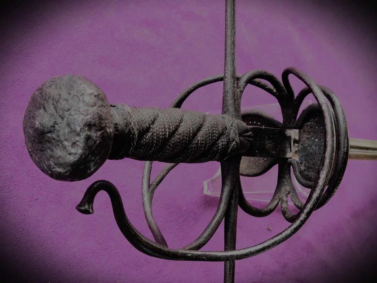 Pappenheim-style Rapier Signed Jacob Brach Germany Circa 1620-photo-2