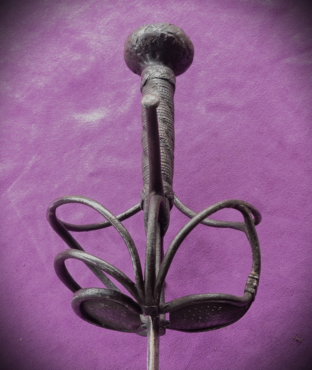 Pappenheim-style Rapier Signed Jacob Brach Germany Circa 1620-photo-4