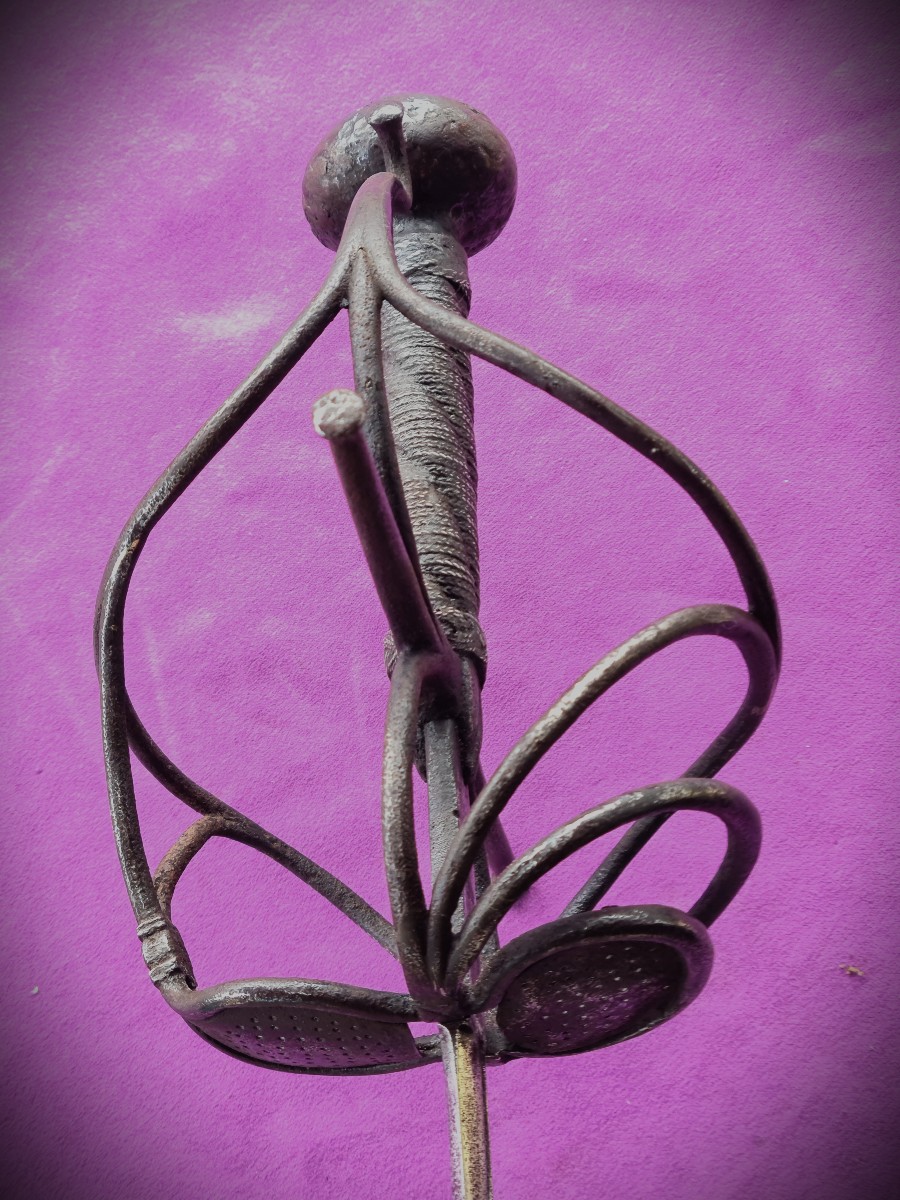 Pappenheim-style Rapier Signed Jacob Brach Germany Circa 1620-photo-5