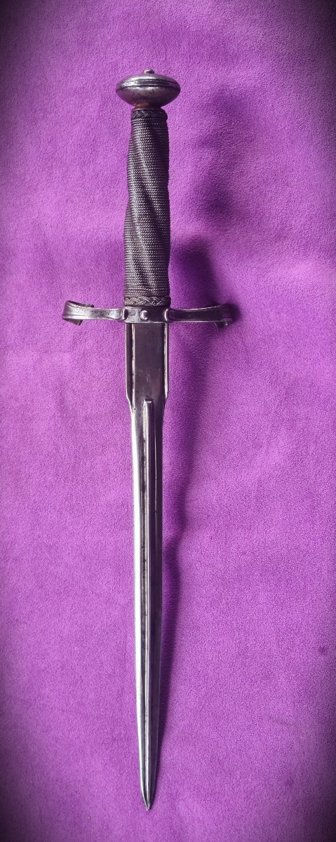 Rare Left-hand Dagger With A Fragmented Ring, 16th Century-photo-2