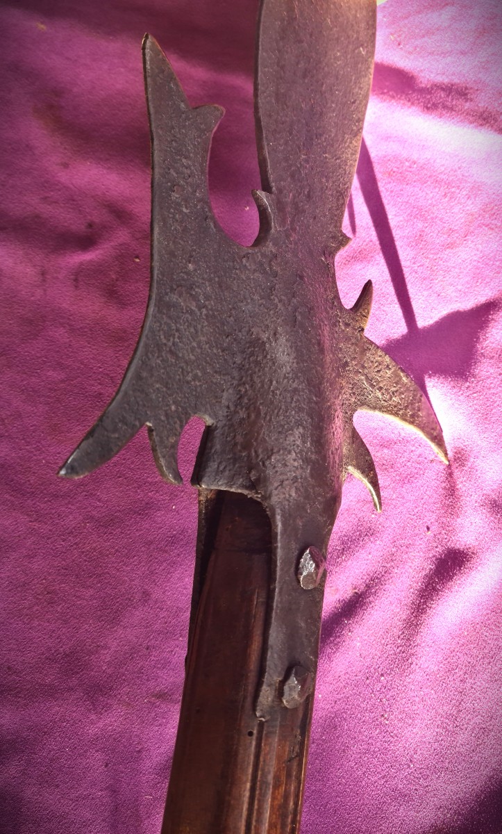 Heavy 15th-century War Halberd-photo-4