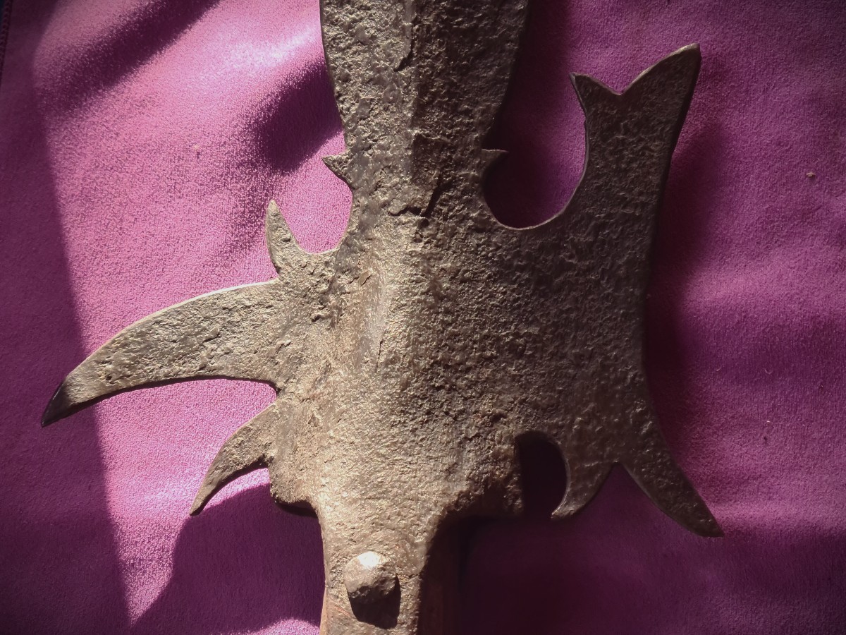 Heavy 15th-century War Halberd-photo-5