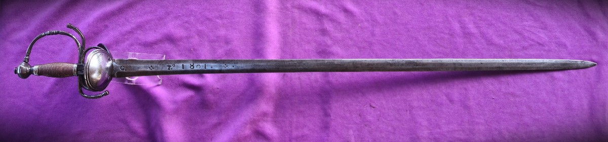 Spanish Cavalry Sword Model 1728, Mark Of  Carlos IV , Toledo, Troop-photo-2