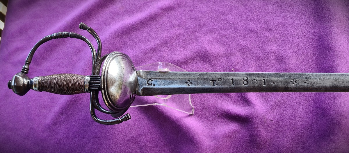 Spanish Cavalry Sword Model 1728, Mark Of  Carlos IV , Toledo, Troop-photo-4