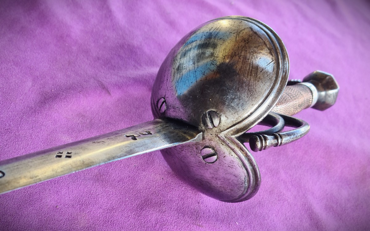 Spanish Cavalry Sword Model 1728, Mark Of  Carlos IV , Toledo, Troop-photo-7