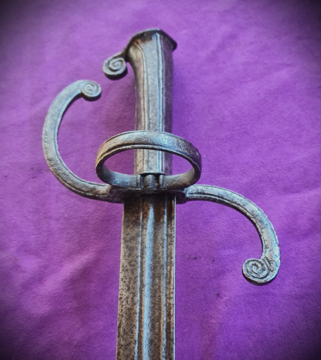 Rare Dussack Austro-Hongrois 16ème siècle-photo-3