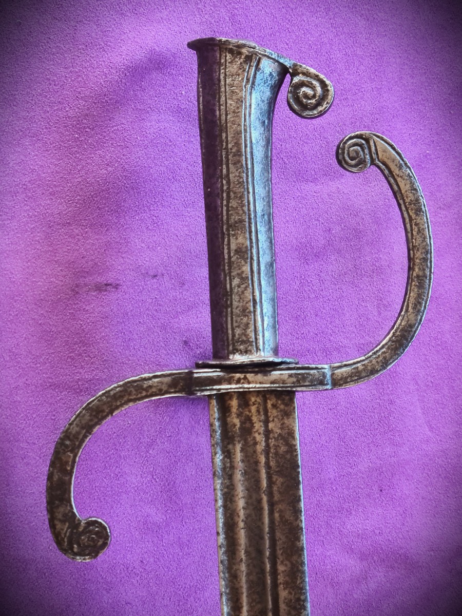 Rare Dussack Austro-Hongrois 16ème siècle-photo-3