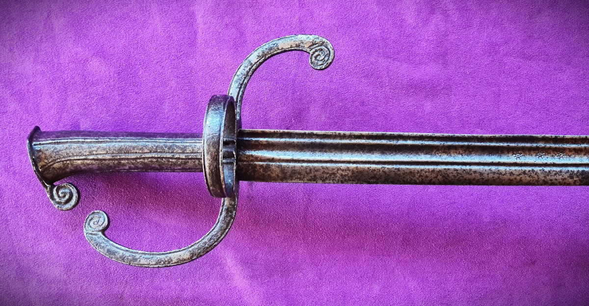 Rare Dussack Austro-Hongrois 16ème siècle-photo-4