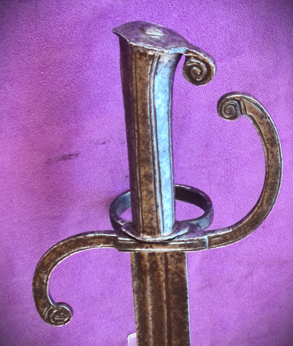 Rare Dussack Austro-Hongrois 16ème siècle-photo-5