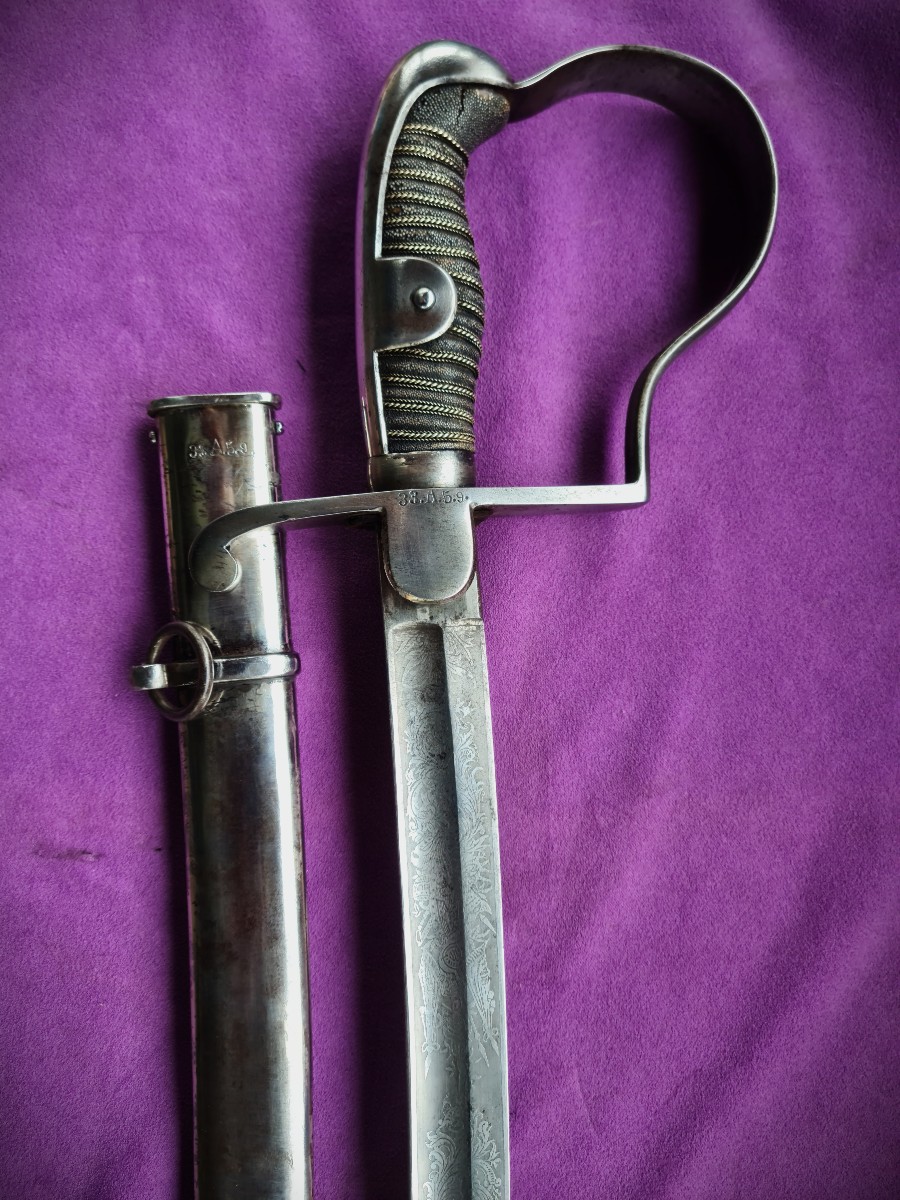 Prussian Senior Artillery Officer's Saber 1873 33rd Artillery Regiment-photo-2