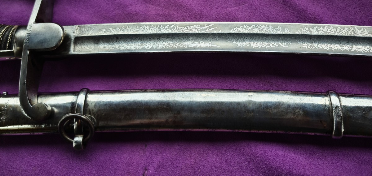 Prussian Senior Artillery Officer's Saber 1873 33rd Artillery Regiment-photo-3