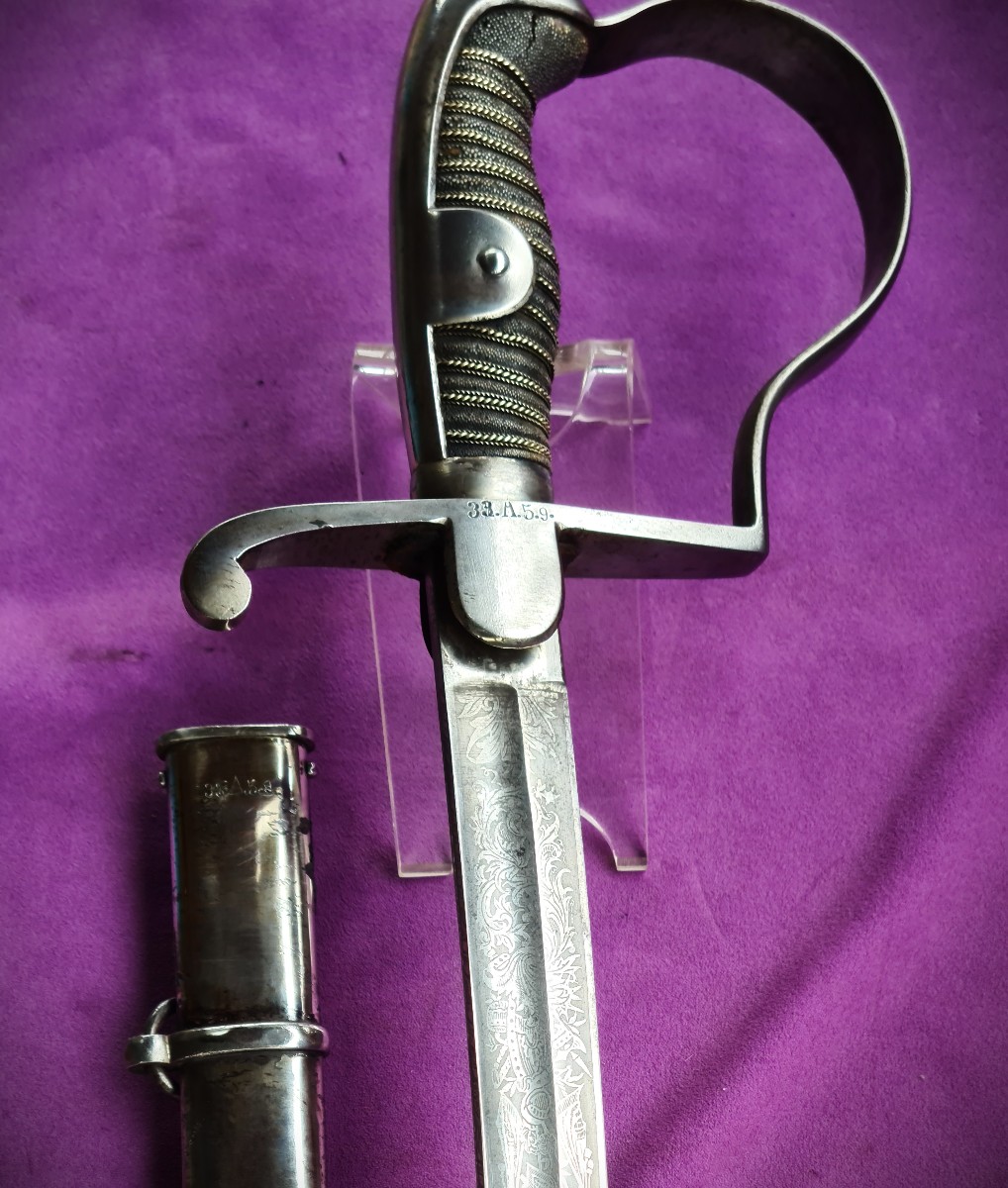 Prussian Senior Artillery Officer's Saber 1873 33rd Artillery Regiment-photo-7