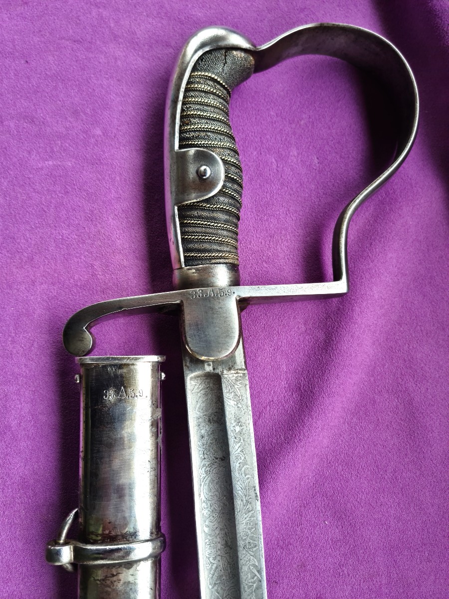 Prussian Senior Artillery Officer's Saber 1873 33rd Artillery Regiment-photo-8