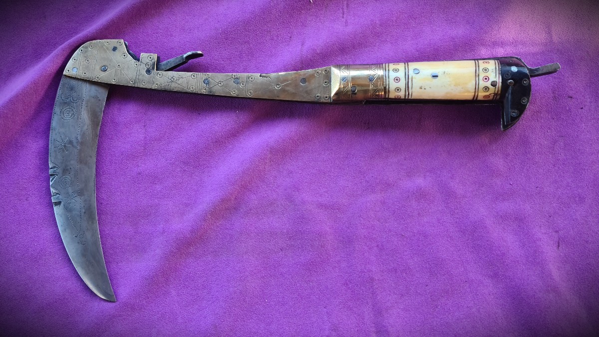 Lohar Large Folding Combat Sickle. Afghanistan