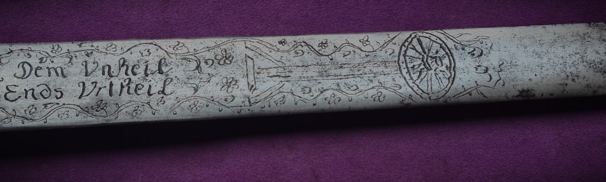 Richly Engraved Germanic Sword Of Justice-photo-1