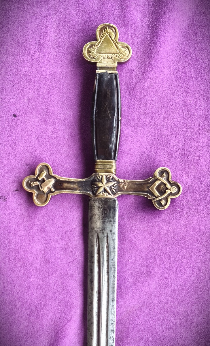 French Masonic Sword With Military Blade-photo-3