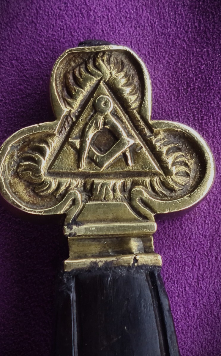 French Masonic Sword With Military Blade-photo-2