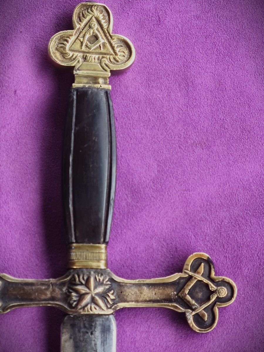 French Masonic Sword With Military Blade-photo-5