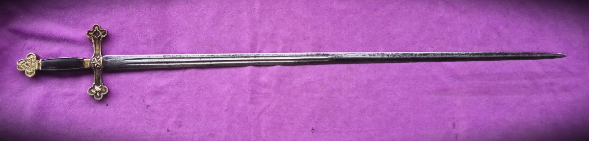 French Masonic Sword With Military Blade