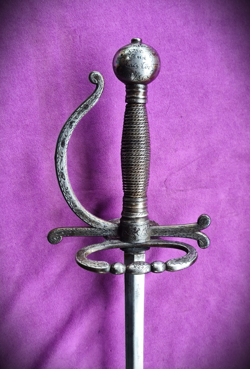 Epée ésotérique avec devise de société secrète-photo-4