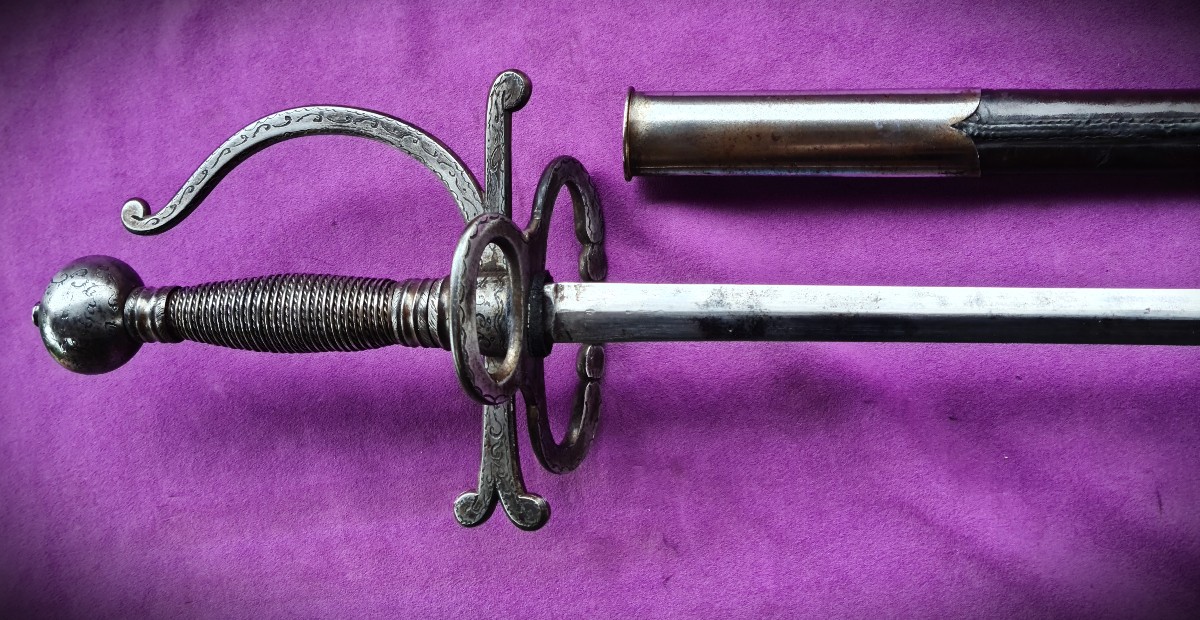Epée ésotérique avec devise de société secrète-photo-5