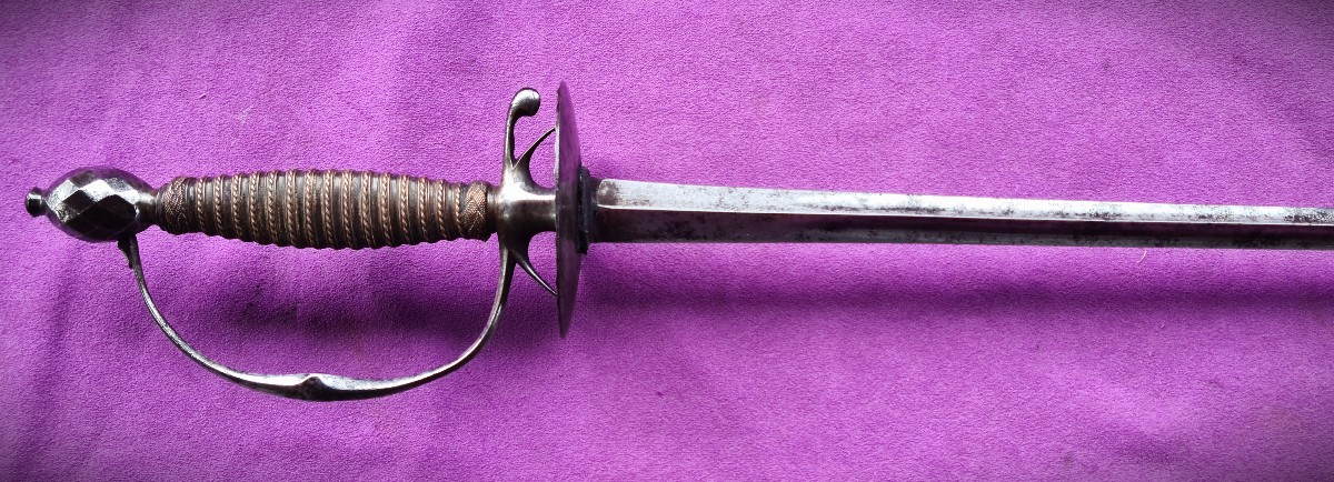 Court Sword With Fine Handle, Entirely Original 18th Century-photo-3