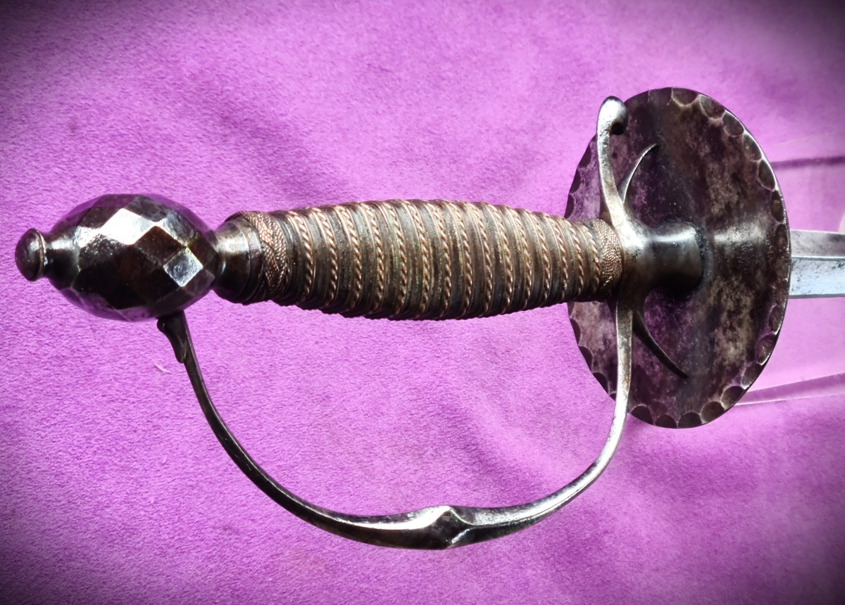 Court Sword With Fine Handle, Entirely Original 18th Century-photo-1