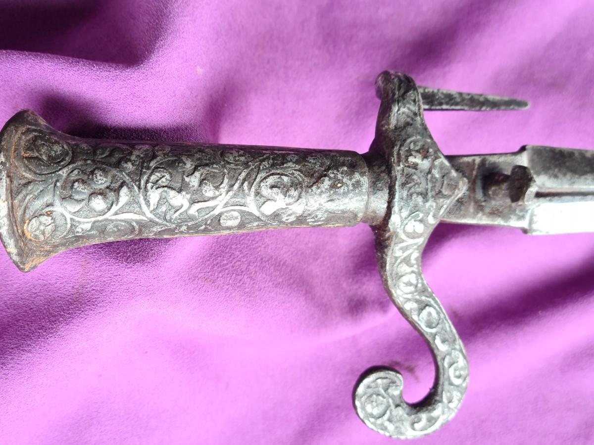 Large Hunting Dagger Germany 16th Century-photo-4