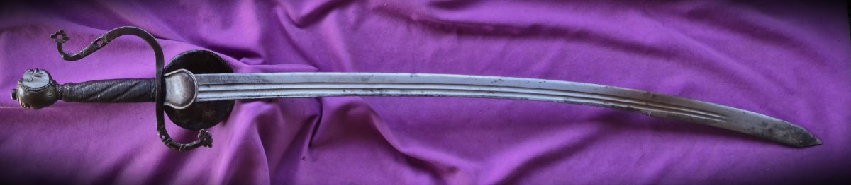 Grand sabre Hongrois au blason des Both de Bajna-photo-3