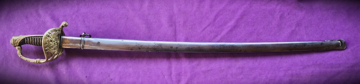 Sabre d'officier des" Chasseurs de Vincennes" -photo-2
