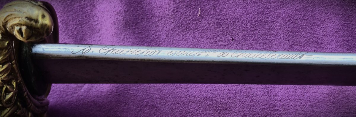 Sabre d'officier des" Chasseurs de Vincennes" -photo-2