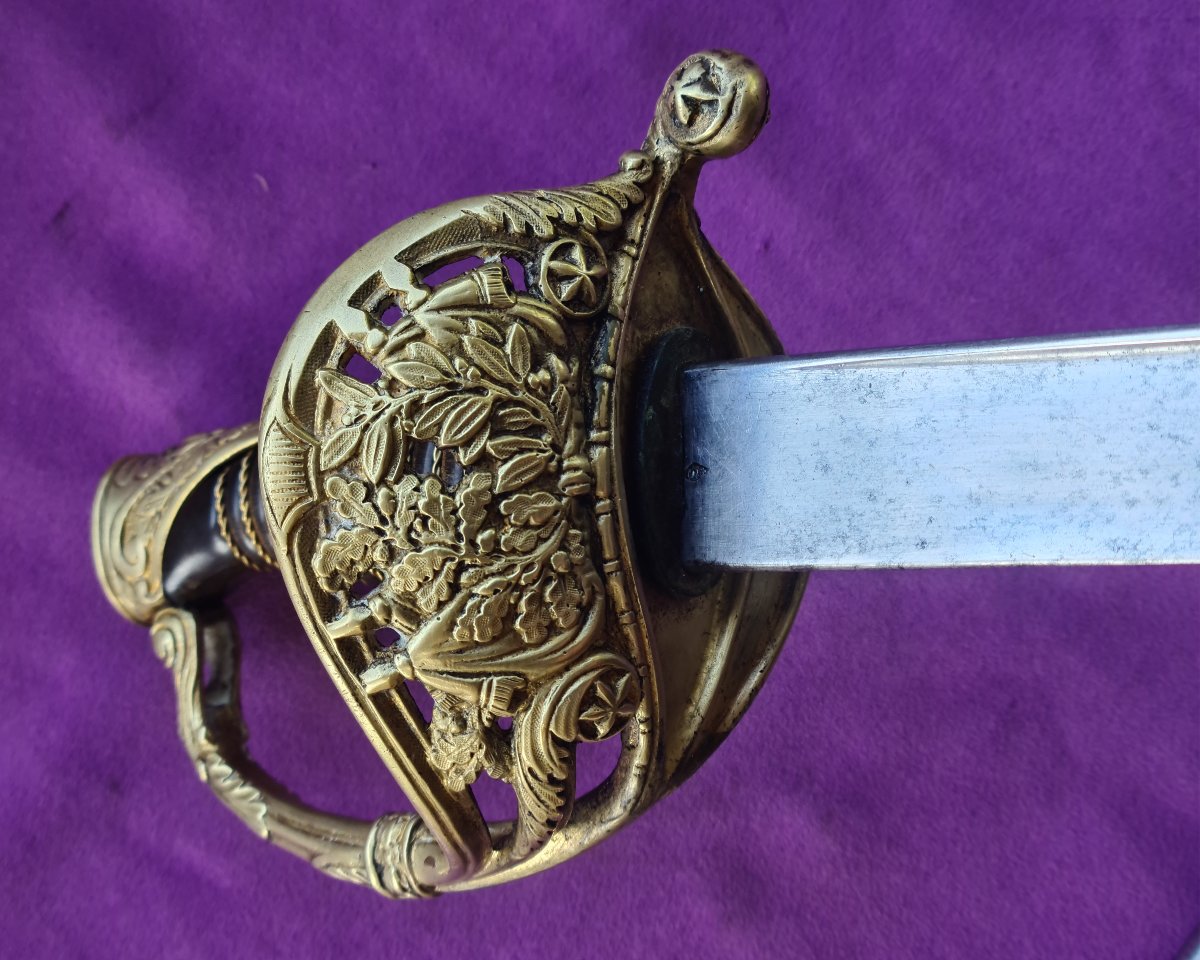 Sabre d'officier des" Chasseurs de Vincennes" -photo-5