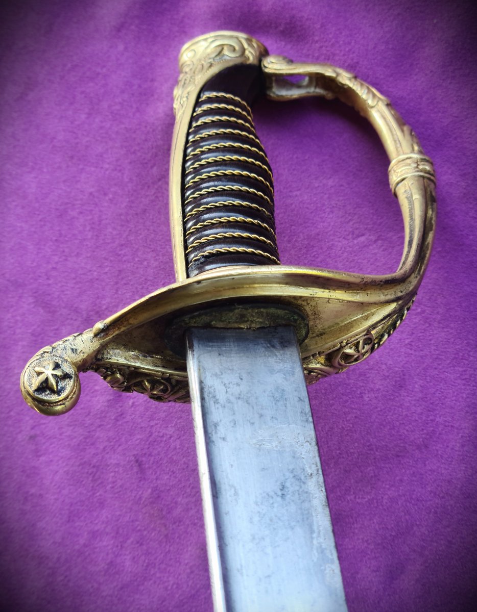 Sabre d'officier des" Chasseurs de Vincennes" -photo-6
