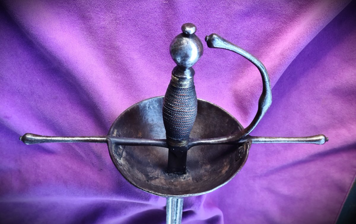 Rapière espagnole circa 1600, lame signée  Iohan Berns Solingen-photo-2