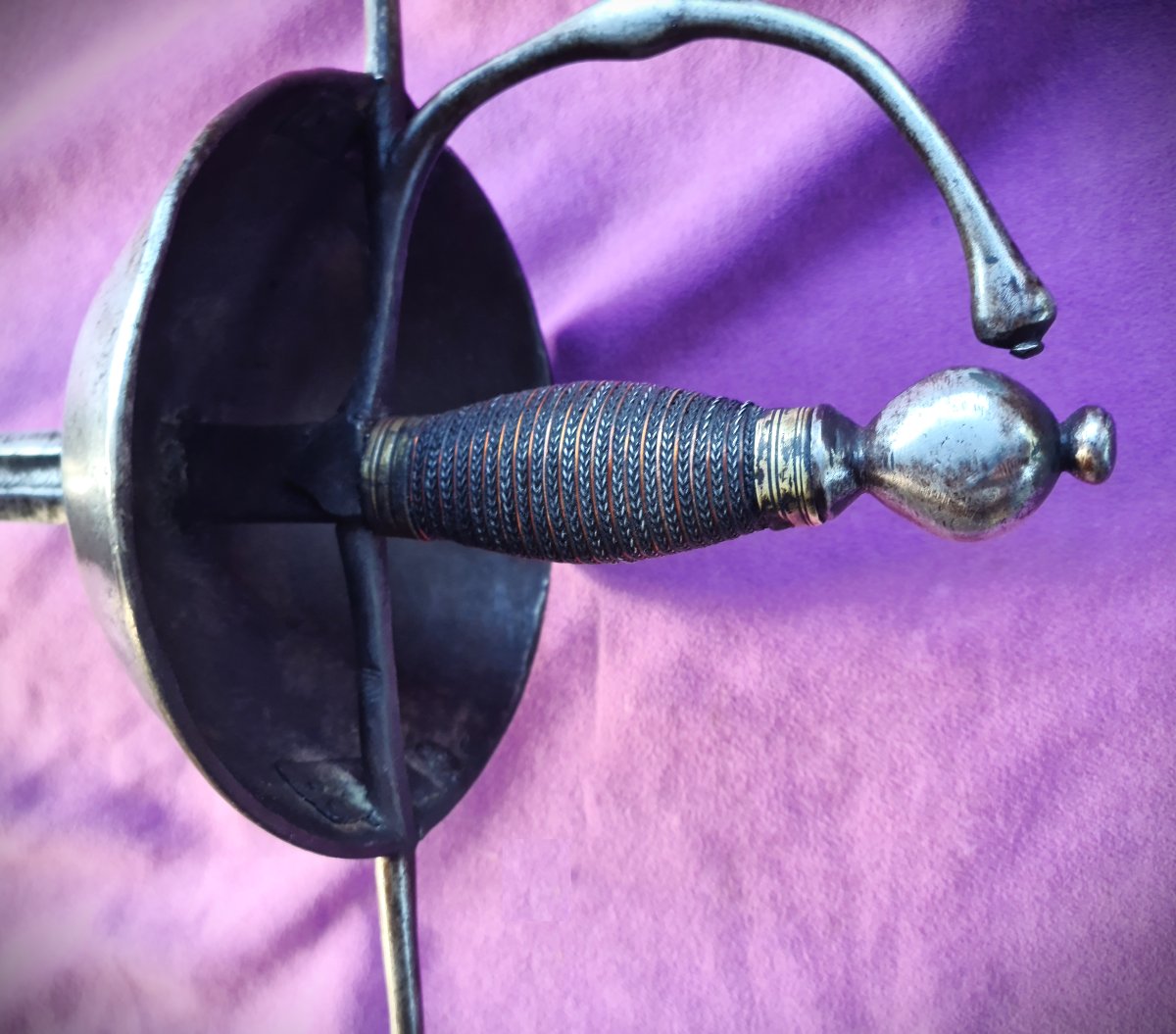 Rapière espagnole circa 1600, lame signée  Iohan Berns Solingen-photo-5