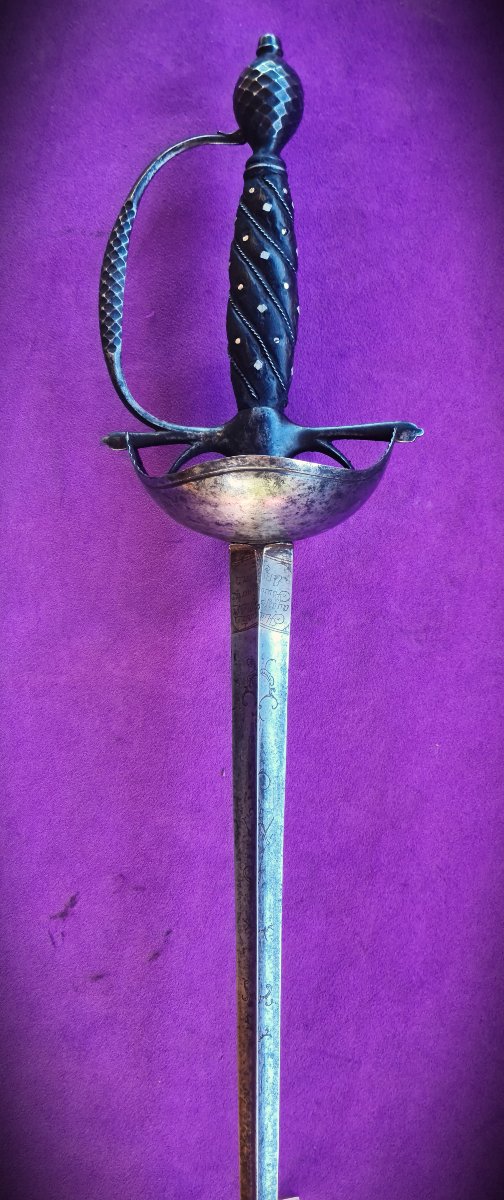  Taza Rapier For Town Wear, End Of The Reign Of Louis XIV (17th Cent.)-photo-3