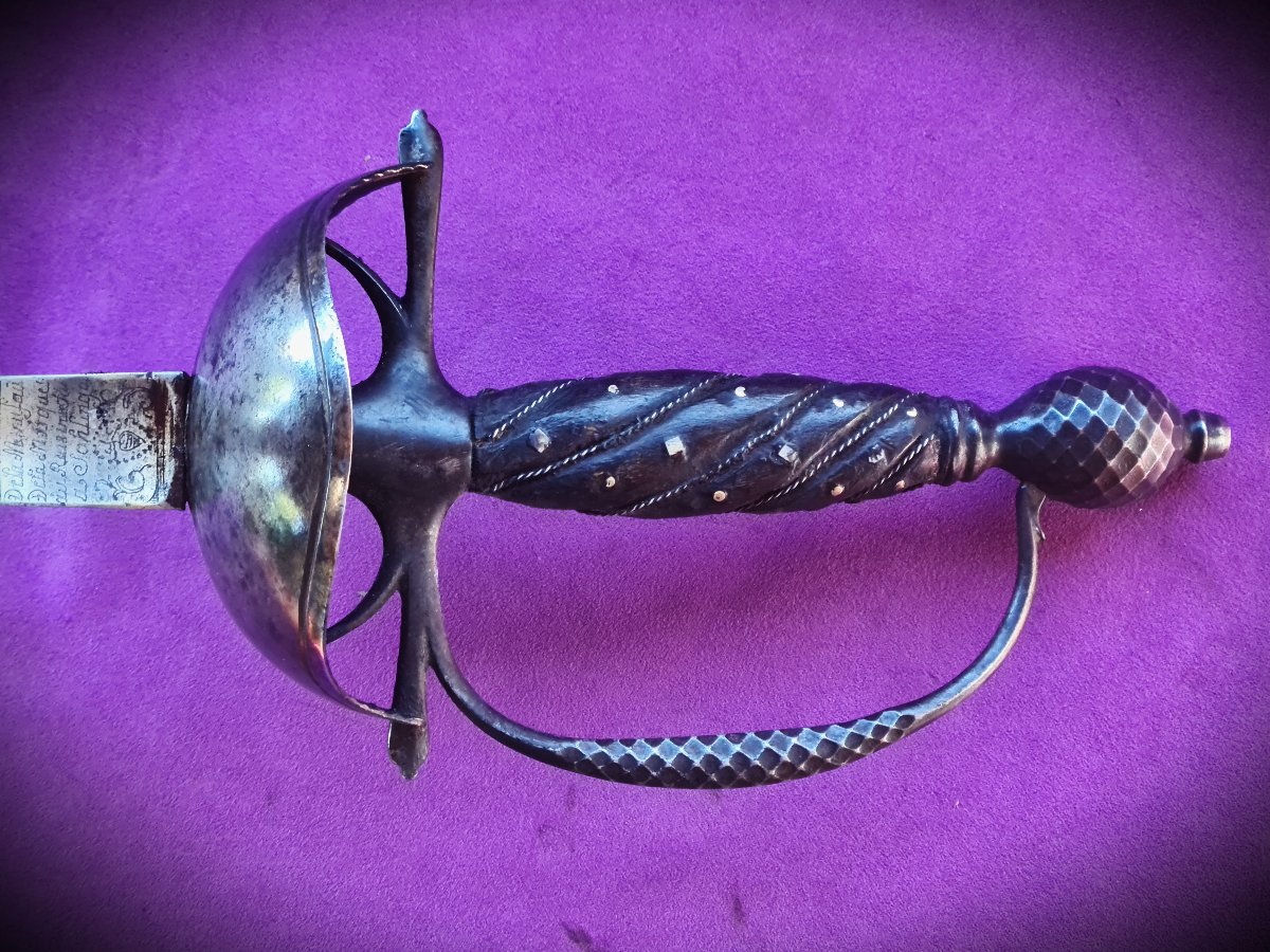  Taza Rapier For Town Wear, End Of The Reign Of Louis XIV (17th Cent.)-photo-3