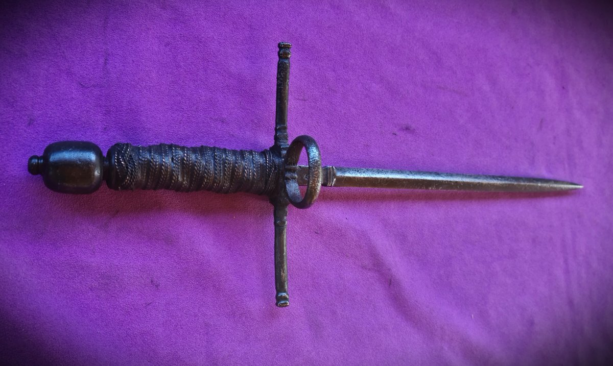Spanish "main Gauche"  Dagger Known As "verduguillo" -photo-4