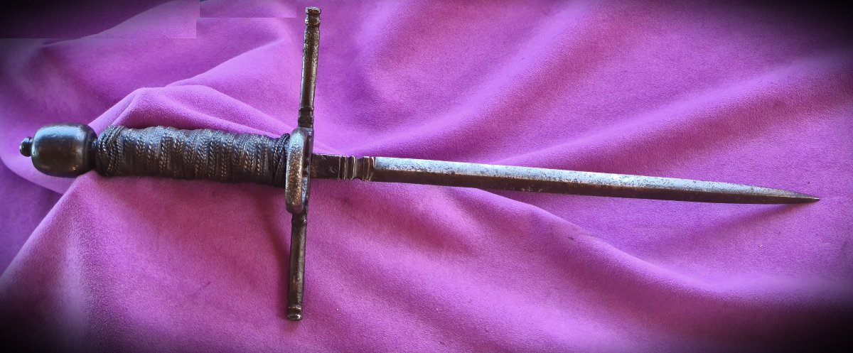 Spanish "main Gauche"  Dagger Known As "verduguillo" -photo-1