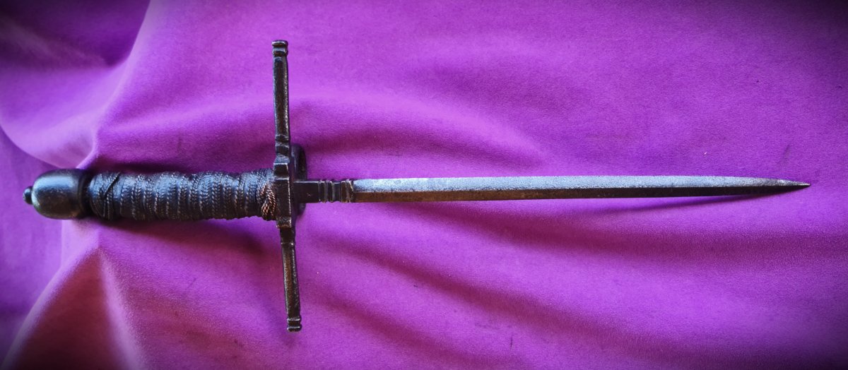 Spanish "main Gauche"  Dagger Known As "verduguillo" -photo-4