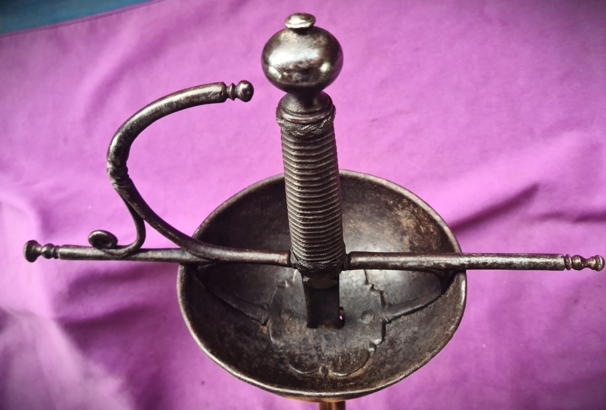 Rapière militaire espagnole 17ème siècle-photo-6