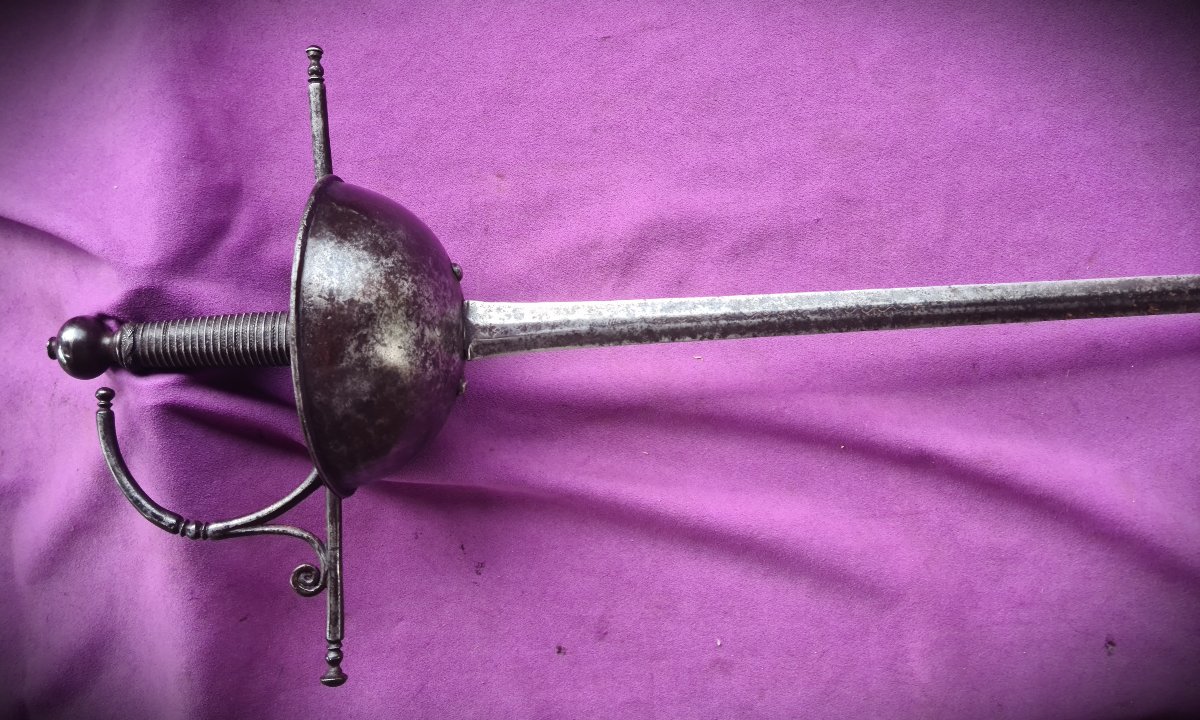 Rapière militaire espagnole 17ème siècle
