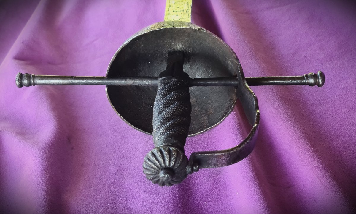 Very Long Cavalry Thrusting Rapier&amp;quot; Estoc&amp;quot;  Signed By Iohannis Koehl-photo-2